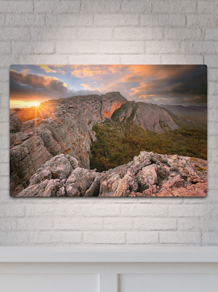 Thumbnail 2 of 4, Metal Print, Mt Stapylton, Grampians, Victoria, Australia designed and sold by Michael Boniwell.