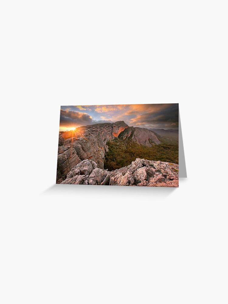 Thumbnail 1 of 2, Greeting Card, Mt Stapylton, Grampians, Victoria, Australia designed and sold by Chockstone.