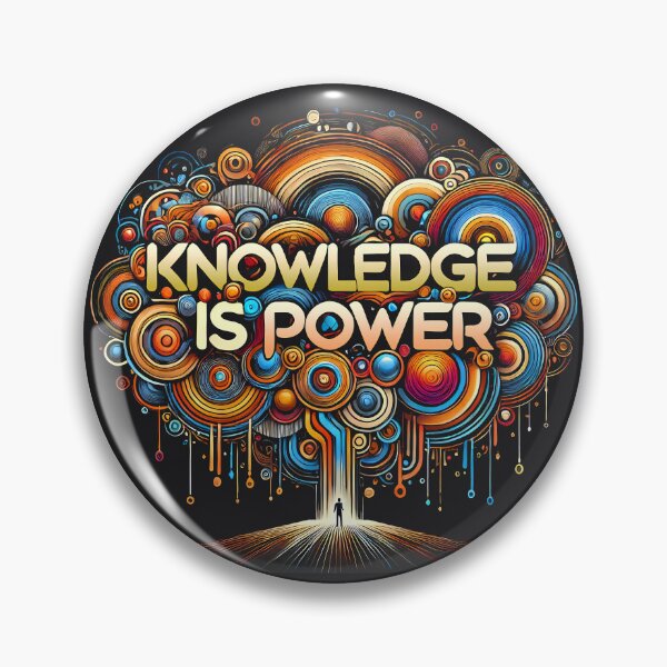 Item preview, Knowledge is Power, typography designed and sold by maxmaj.