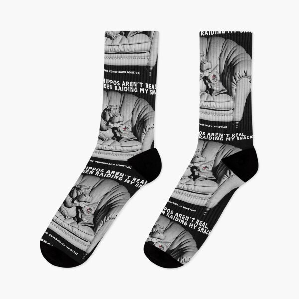 Item preview, House Hippo Conspiracy (Mono, White Text) designed and sold by Print-opia.