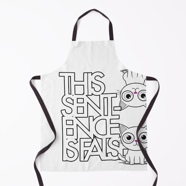 Item preview, This Sentence is False Gödel inspired logic puzzle with a confused cat designed and sold by GetContented.