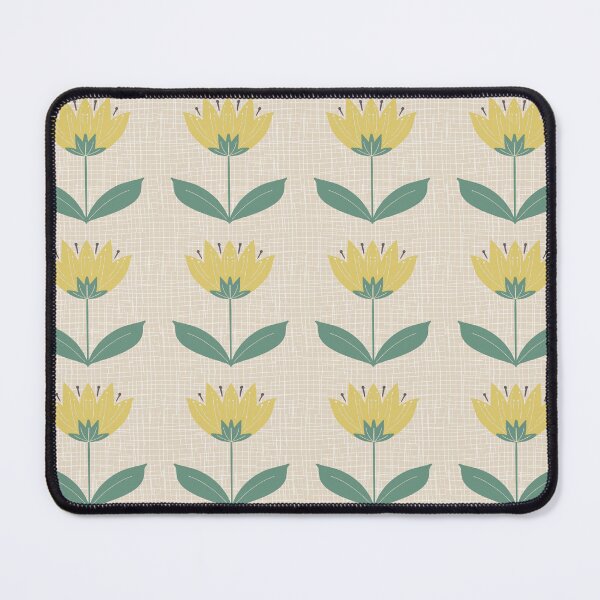 Item preview, Sweet Country Meadow Tulip On Hand Drawn Linen Weave Style Texture. designed and sold by SalsySafrano.