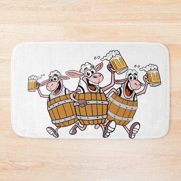 Item preview, Running sheep and beer / beer running sheep designed and sold by AdyKurniawan.