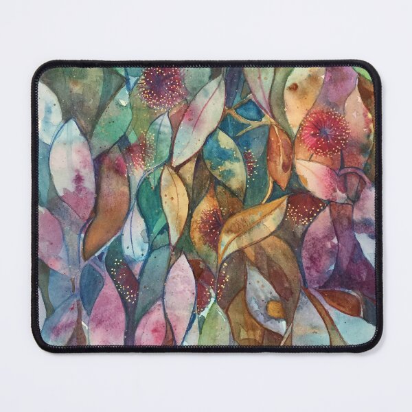 Item preview, Watercolor Gum Blossoms in Green and Pink designed and sold by Ann Russell.