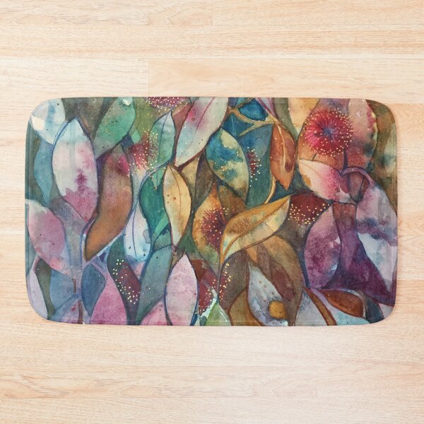Item preview, Watercolor Gum Blossoms in Green and Pink designed and sold by Ann Russell.