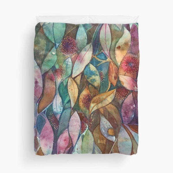 Item preview, Watercolor Gum Blossoms in Green and Pink designed and sold by Ann Russell.