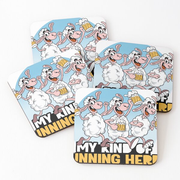 Item preview, Running sheep and beer / beer running sheep designed and sold by AdyKurniawan.