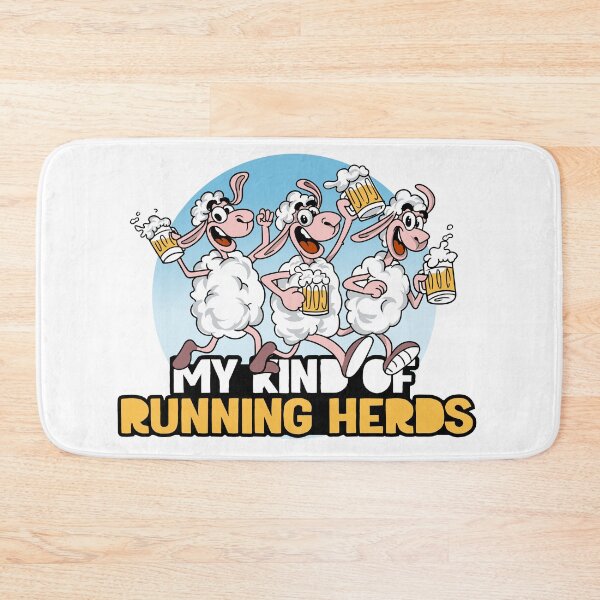 Item preview, Running sheep and beer / beer running sheep designed and sold by AdyKurniawan.