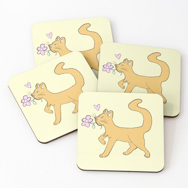 Item preview, Kitty with a flower designed and sold by MadebyMels.