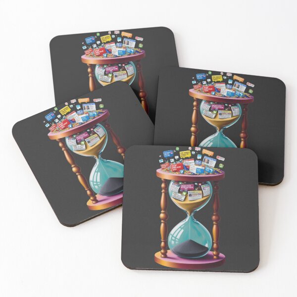 Item preview, Modern Attention Span – Distraction Hourglass Design designed and sold by CoachCreates.