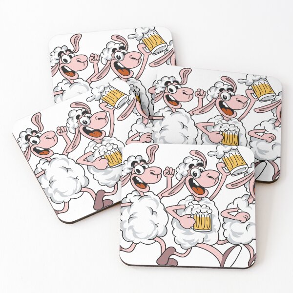 Item preview, Running sheep and beer / beer running sheep designed and sold by AdyKurniawan.