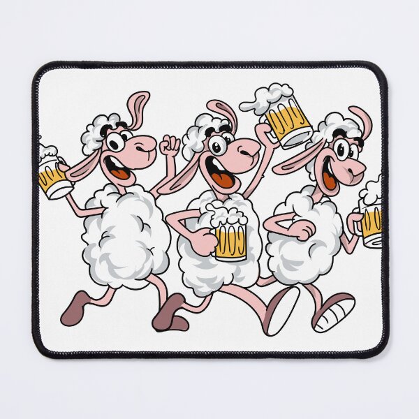 Item preview, Running sheep and beer / beer running sheep designed and sold by AdyKurniawan.