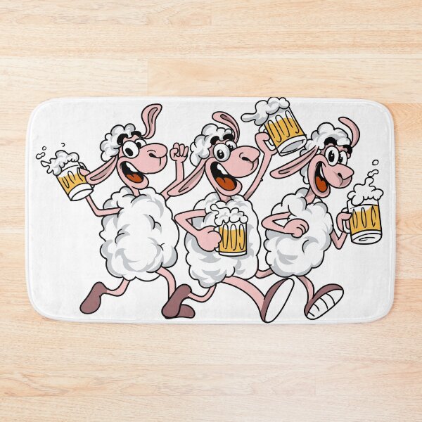 Item preview, Running sheep and beer / beer running sheep designed and sold by AdyKurniawan.