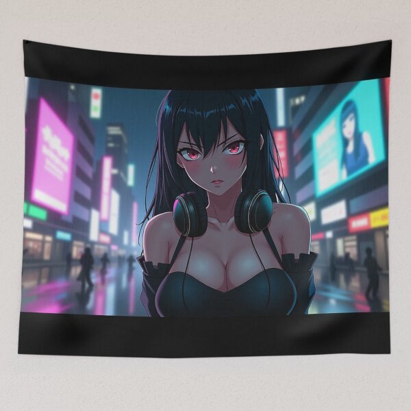 Item preview, Phonk Beats and Cyberpunk Streets Girl designed and sold by brendanre.
