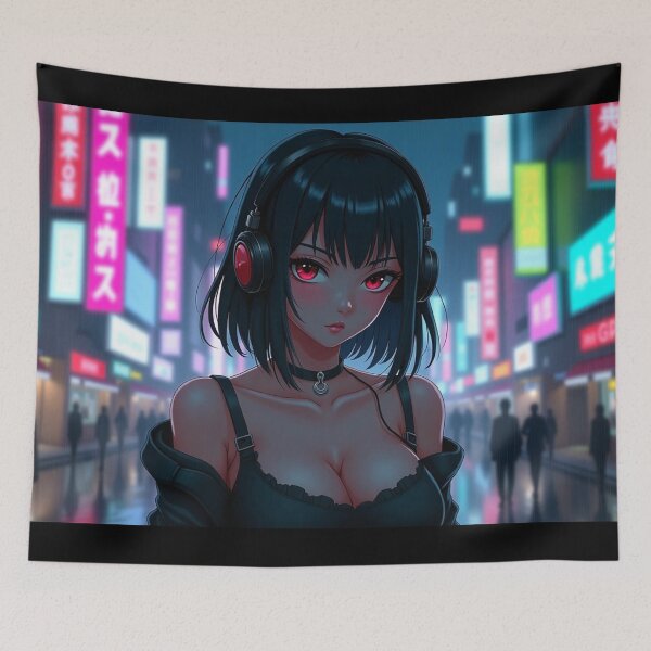 Item preview, Phonk Beats and Cyberpunk Streets Girl designed and sold by brendanre.