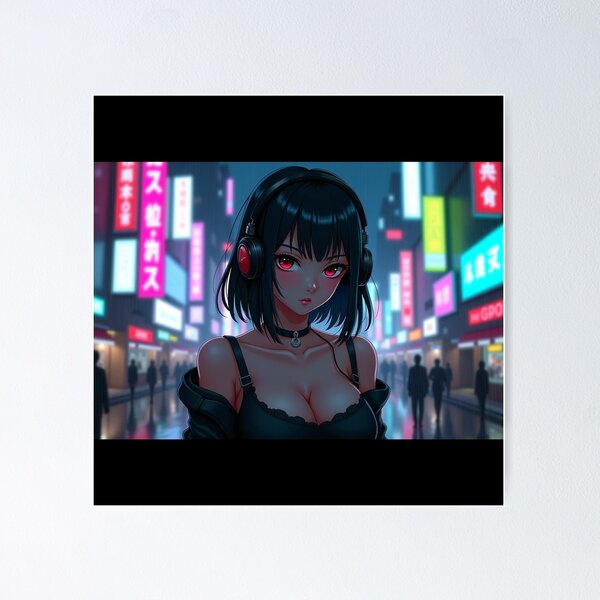 Item preview, Phonk Beats and Cyberpunk Streets Girl designed and sold by brendanre.