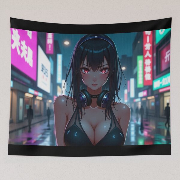 Item preview, Phonk Beats and Cyberpunk Streets Girl designed and sold by brendanre.