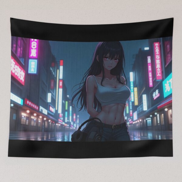 Item preview, Phonk Beats and Cyberpunk Streets Girl designed and sold by brendanre.