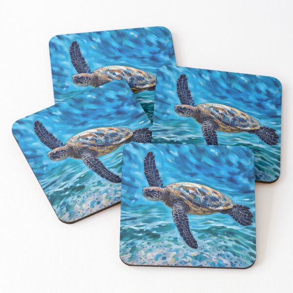 Item preview, Sea Turtle Flyby designed and sold by The Wandering Bookworm.