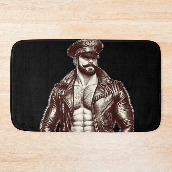 Item preview, Vintage Leather Daddy German Miltary Leather Pride Graphic Design designed and sold by ItsAKinkThing.
