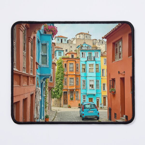 Item preview, Balat Istanbul Turkey Watercolor Travel Art designed and sold by Magnolia Valley Art.