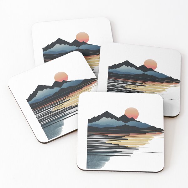 Item preview, Abstract Mountain Sunset with Digital Distortion designed and sold by RobotKiller128.