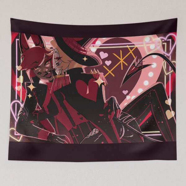 Item preview, Alastor and Lucifer Valentine (parody of the offical poster) designed and sold by DeadSpaceGuy.