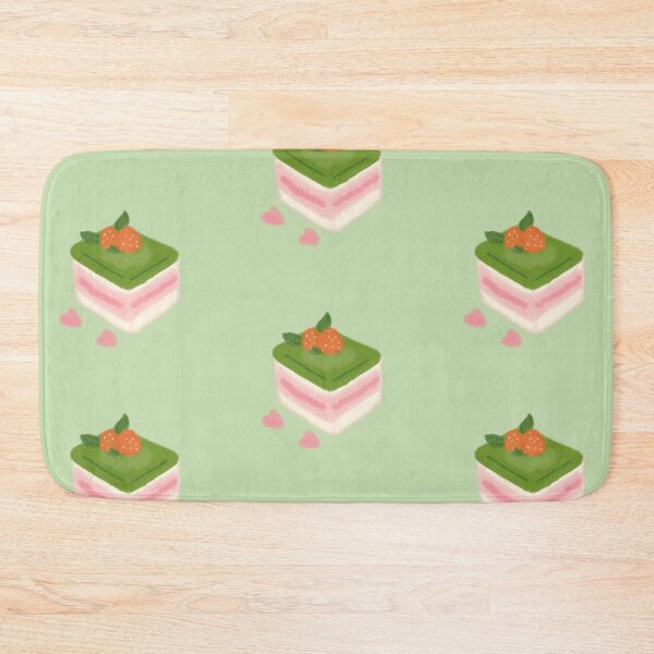 Item preview, Matcha strawberry c a k e designed and sold by beadbreadstudio.