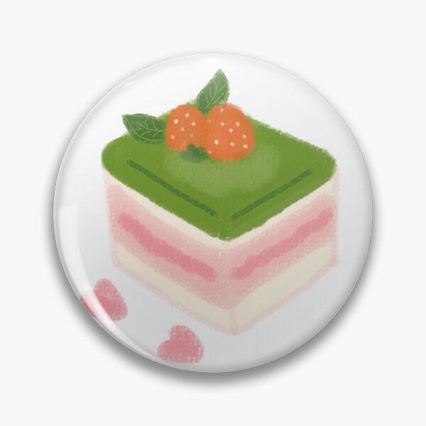 Artikelvorschau, Matcha-Erdbeerkuchen entworfen und verkauft von beadbreadstudio.
