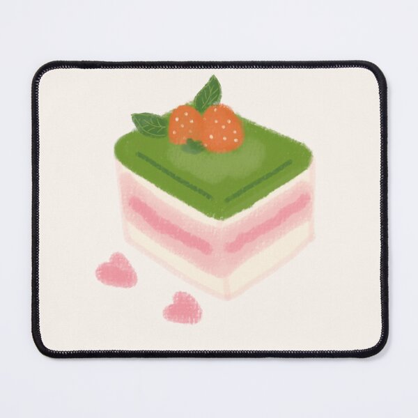 Item preview, Matcha strawberry c a k e designed and sold by beadbreadstudio.