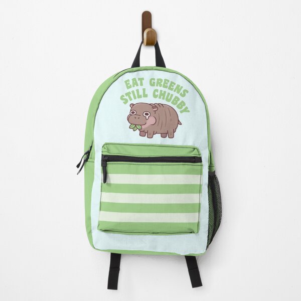 Item preview, Sad Hippo Eat Greens Still Chubby Funny Diet designed and sold by rustydoodle.