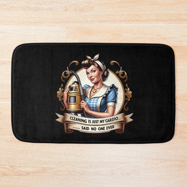 Item preview, Retro Housewife, cleaning is just my cardio designed and sold by artedigital99.