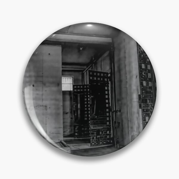 Item preview, Eerie Jail Cell Entrance with Metal Gates BW designed and sold by jrtwynam.