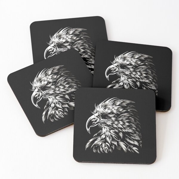 Item preview, Majestic Eagle in Black and White Illustration designed and sold by palmyst.