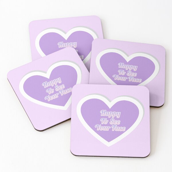 Item preview, Happy To See Your Face  - Purple Hreat designed and sold by Wiss2Arts.