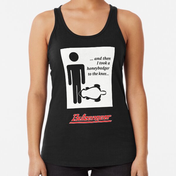 Honeybadger bis zum Knie Racerback Tank Top