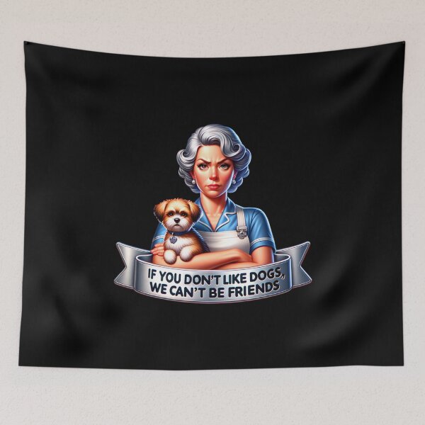 Item preview, Retro Housewife, if you don't like dogs, we can't be friends designed and sold by artedigital99.