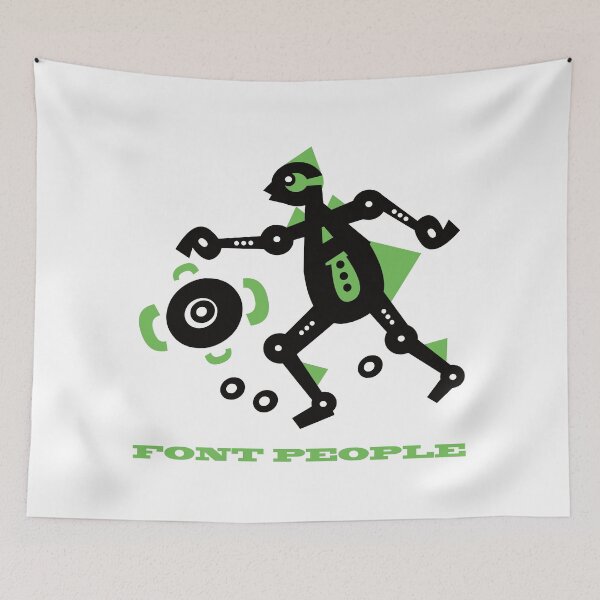 Item preview, Font People: Ballerbot designed and sold by Gopherstown, OR.
