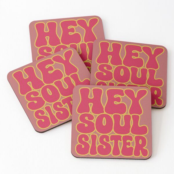 Item preview, Hey Soul Sister - Colorful Nostalgia - Bold Retro Typography designed and sold by FaeryNuff.