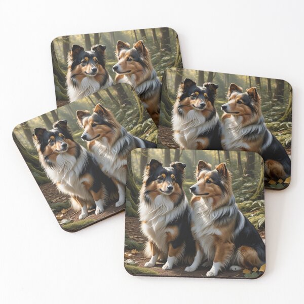 Item preview, Shelties On a Forest Path designed and sold by Wags & Tails.