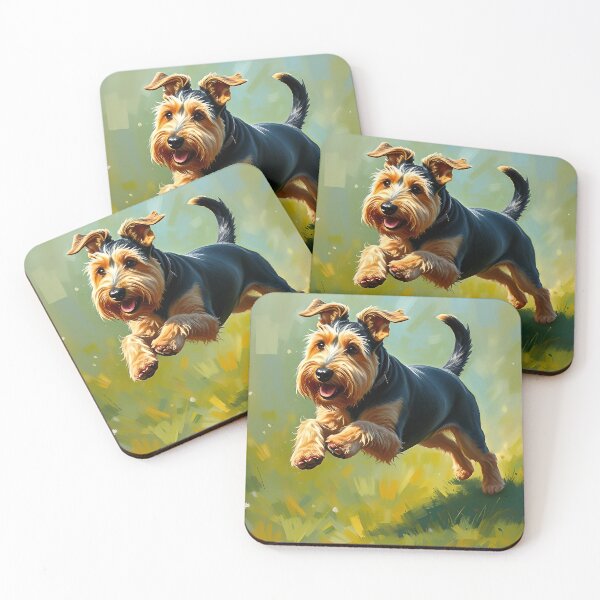 Item preview, Airedale Terrier Dog Oil Painting Style Pet Lover designed and sold by kakarikihill.
