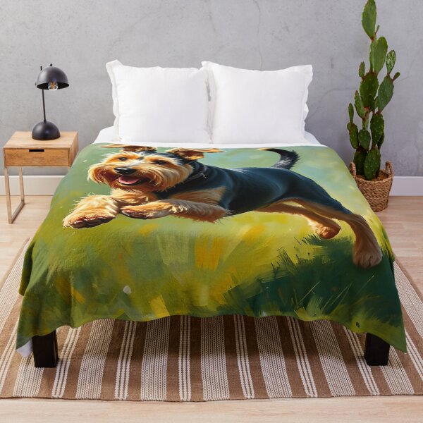 Item preview, Airedale Terrier Dog Oil Painting Style Pet Lover designed and sold by kakarikihill.
