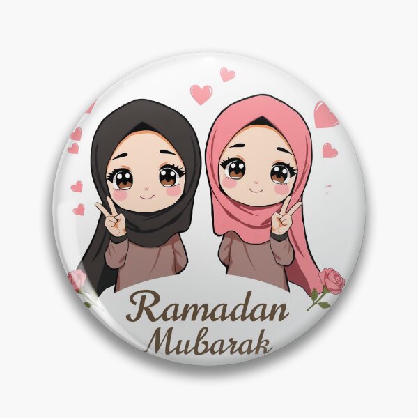 Item preview, two cute girls ramadan mubarak  designed and sold by svarupa.