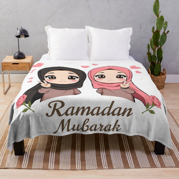 Item preview, two cute girls ramadan mubarak  designed and sold by svarupa.