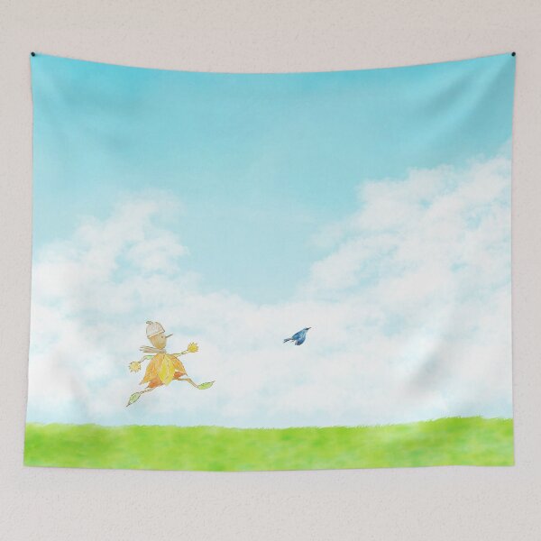 Item preview, Skipping across a green field - protect nature designed and sold by greenPQBstudio.
