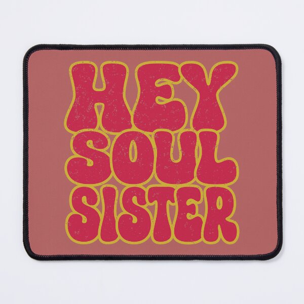 Item preview, Hey Soul Sister - Colorful Nostalgia - Bold Retro Typography - Distressed designed and sold by FaeryNuff.