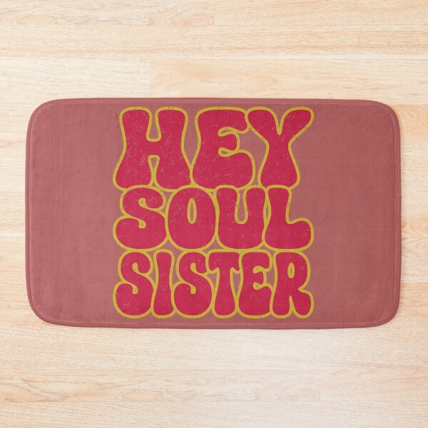 Item preview, Hey Soul Sister - Colorful Nostalgia - Bold Retro Typography - Distressed designed and sold by FaeryNuff.