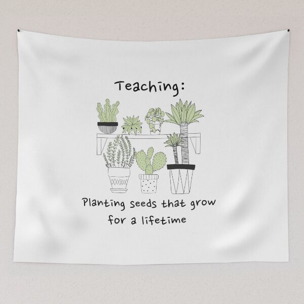 Item preview, Teaching: Planting Seeds That Grow For A Lifetime Inspirational Teacher designed and sold by HeavenlyHuesStudio.