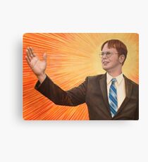 Dwight Schrute Propaganda Painting Canvas Print