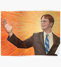 Dwight Schrute Propaganda Painting Poster